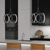 lampa vilagitas fuggesztett led keretes matt fekete modern kor csillogas .jpg